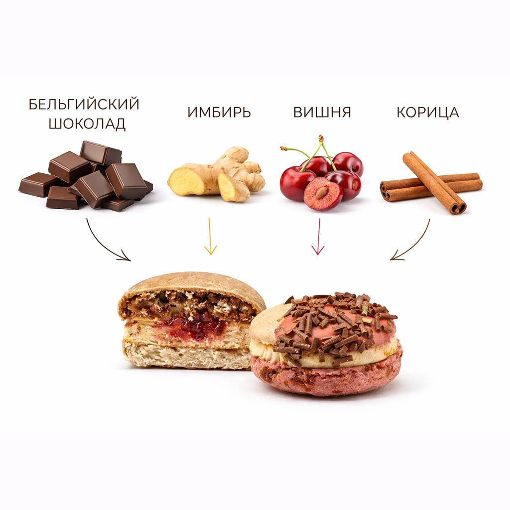Большой макарон Имбирный Пряник